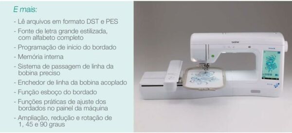 Maquina Brother BP 2150 Bordados Eletronica - Imagem 2