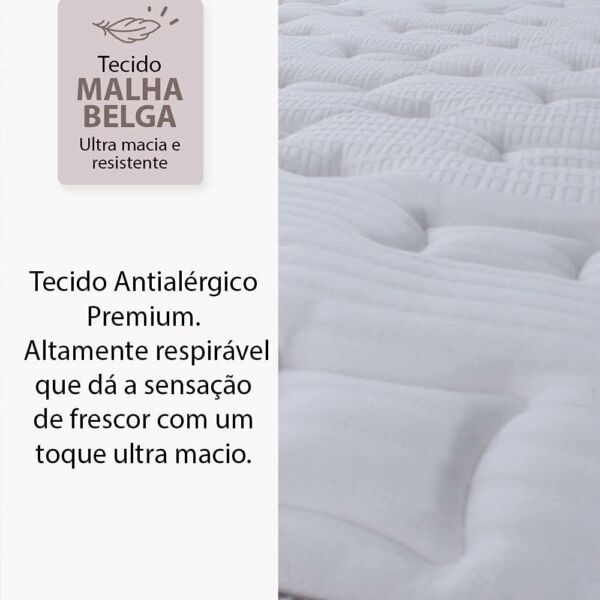 Cama Box Queen Sensation Mola Ensacada Premium 158x198 BF Colchões - Imagem 4