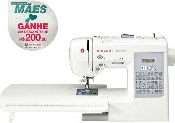 Máquina de Costura Singer Patchwork 7285 Eletrônica 127V - Imagem 3