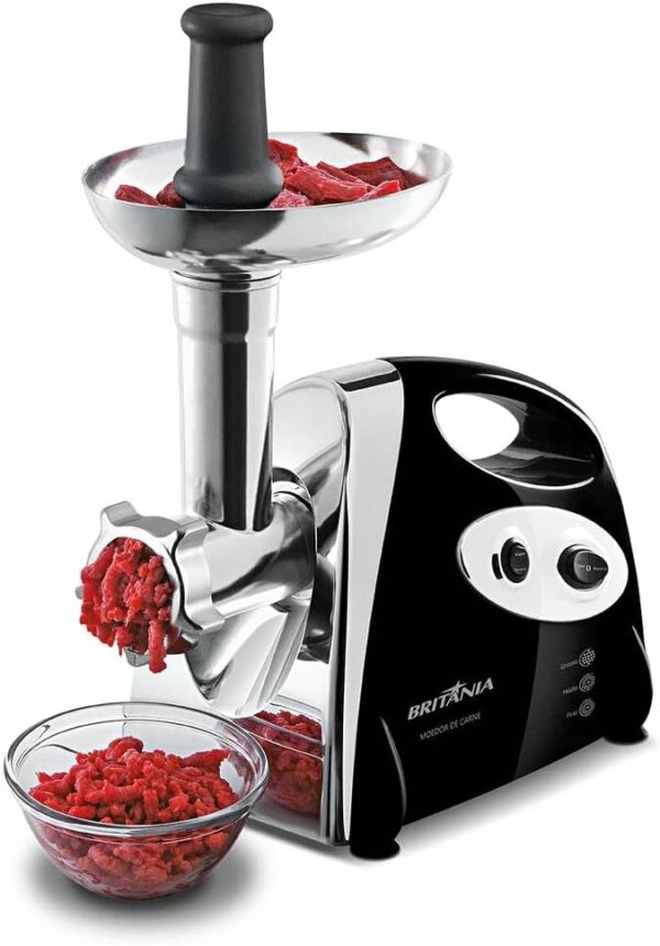 Moedor de Carne Elétrico Preto Britânia 127v - Imagem 4