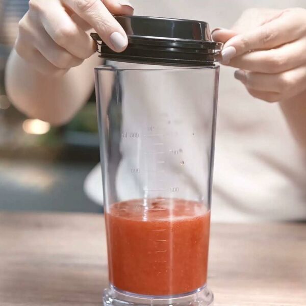 Liquidificador a Vácuo 800W Jarra Tritan 1,5ml Copo as 0,8ml Vermelho Masterchef - LV3001V - Imagem 4