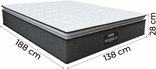 Cama Box Bau Casal Preto + Colchão Molas Ensacadas 1,38 X 1,88 - Imagem 4