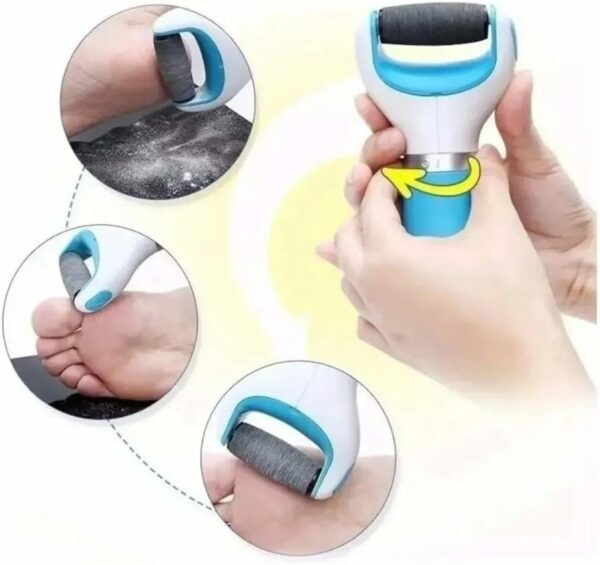 Lixa Elétrica Pé Esfoliador Calosidades Pedicure Portátil - Imagem 2