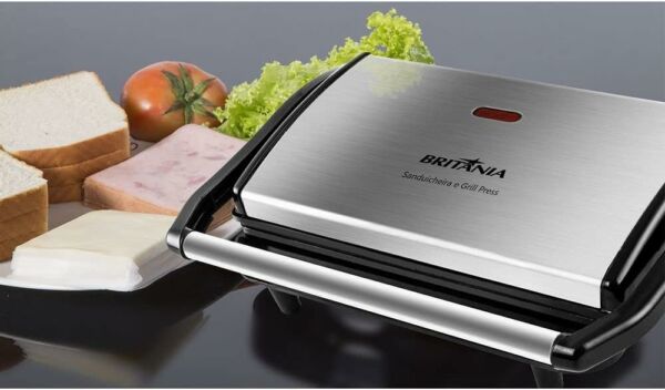 Sanduicheira e Grill Press Inox Britania 127V - Imagem 5