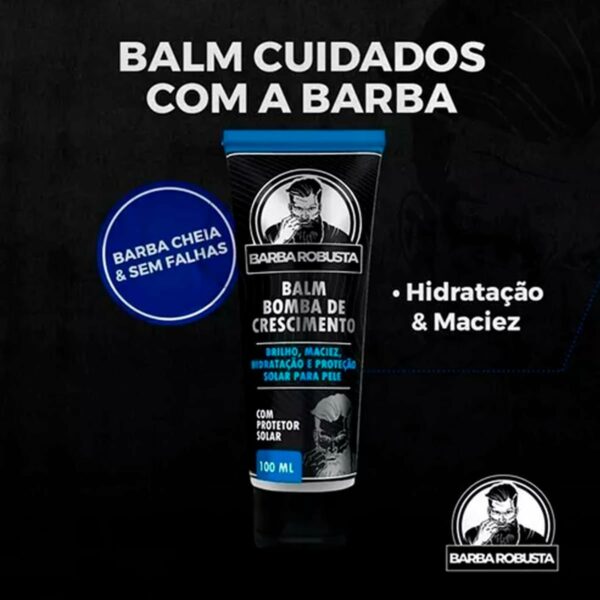 Kit Barba Robusta Completo Preenchedor Maquina Desenha Barba - Imagem 9