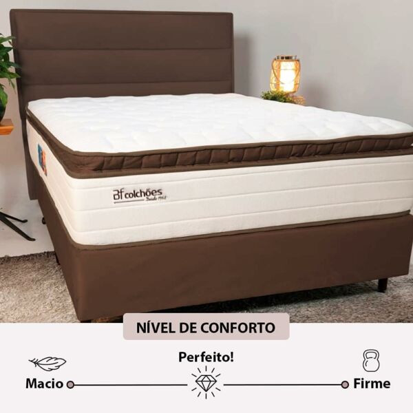 Cama Box Queen Sensation Mola Ensacada Premium 158x198 BF Colchões - Imagem 9