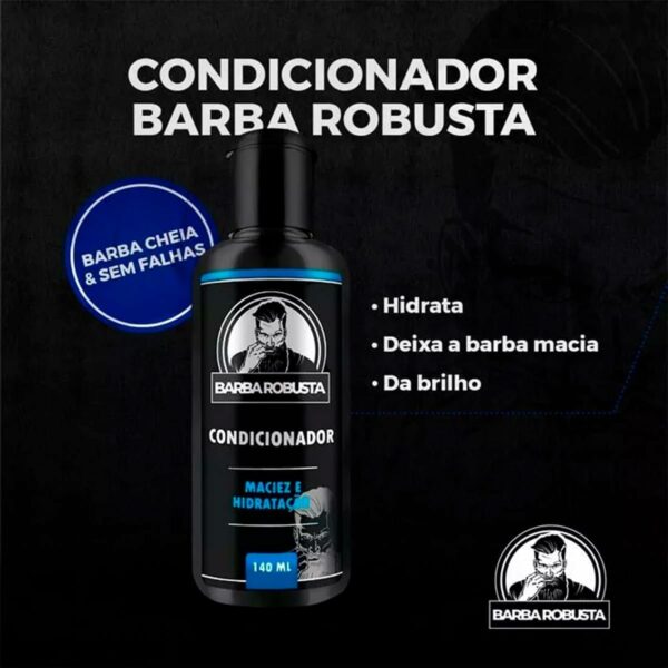 Kit Barba Robusta Completo Preenchedor Maquina Desenha Barba - Imagem 7