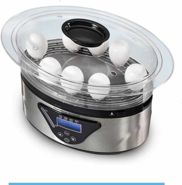 Panela de Vapor Elétrica Hamilton Beach 37530 Inox 800W 5,2L Timer Display Digital - 127V - Imagem 3