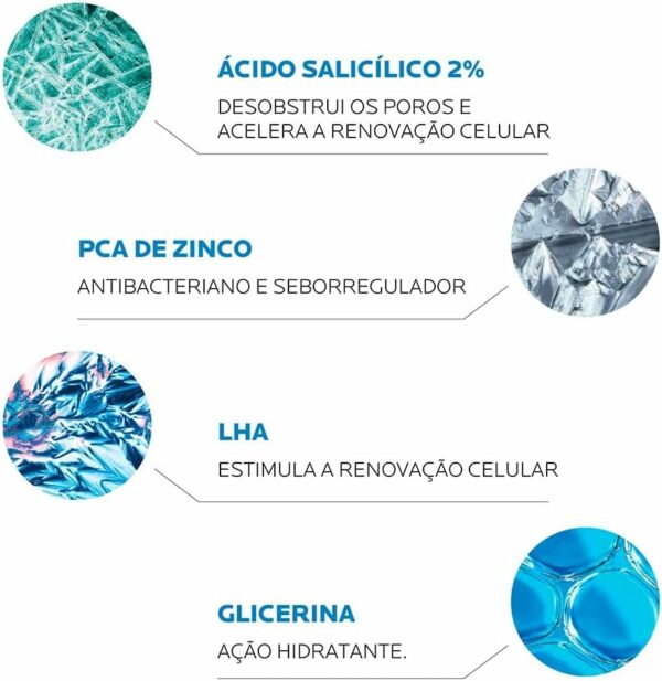 La Roche-Posay Effaclar Sabonete Dermatológico Antioleosidade Antiacne 80g - Imagem 4