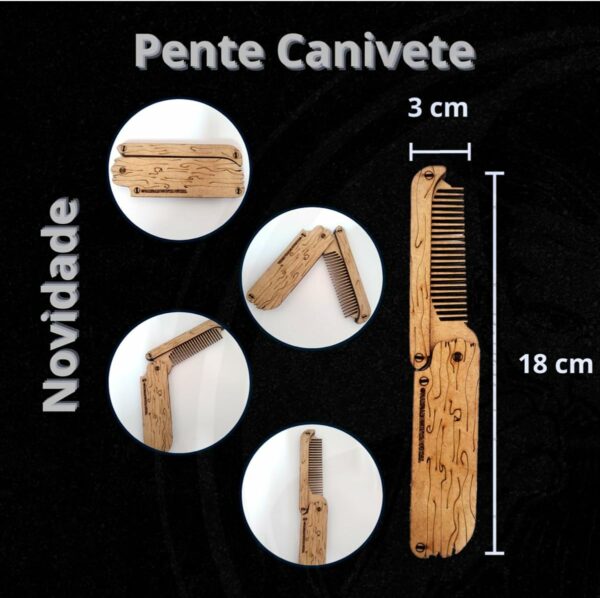 Kit Barba Robusta Completo Preenchedor Maquina Desenha Barba - Imagem 2