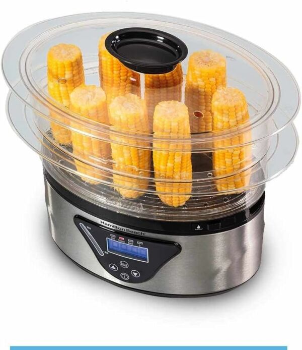 Panela de Vapor Elétrica Hamilton Beach 37530 Inox 800W 5,2L Timer Display Digital - 127V - Imagem 4