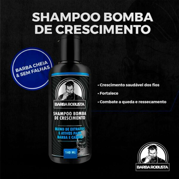 Kit Barba Robusta Completo Preenchedor Maquina Desenha Barba - Imagem 4