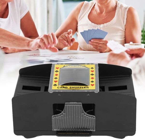 Embaralhador Automático Misturador Cartas Baralho Jogo Truco - Imagem 4