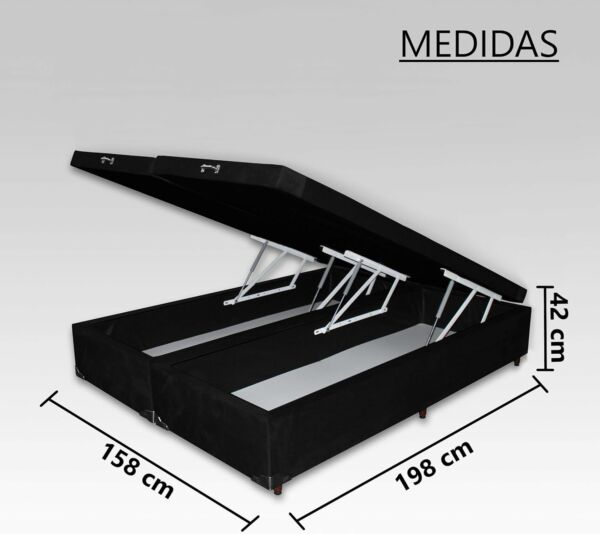 Colchão Magnético Queen INFINIT Massageador Bio Quântica + Box Baú - Imagem 4