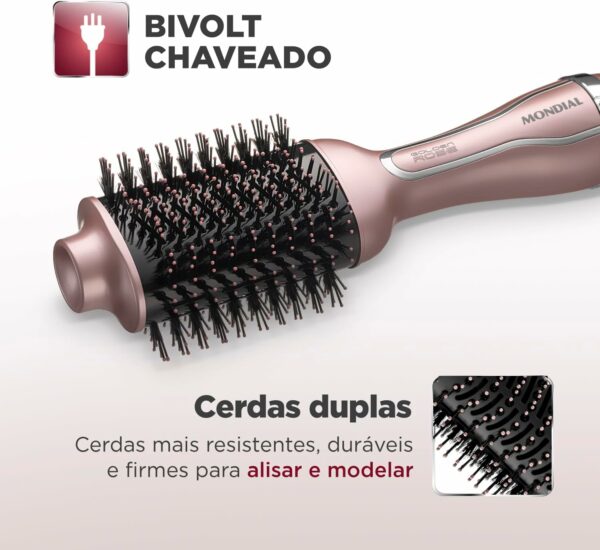 Escova Secadora, Mondial, Golden Rose, 1200W, Bivolt - ES-02-BI - Imagem 3