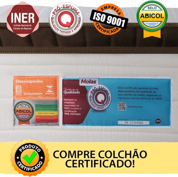 Cama Box Queen Sensation Mola Ensacada Premium 158x198 BF Colchões - Imagem 7