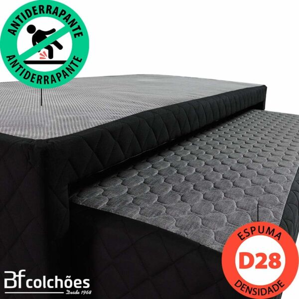 Cama Box Solteiro Colchão Molas Ensacadas Com Pillow e Box Colchão Bicama Espuma Bf Colchões 88x188x58cm - Imagem 6