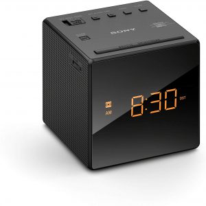 Rádio Relógio Sony ICF-C1 Portátil com Despertador - Preto