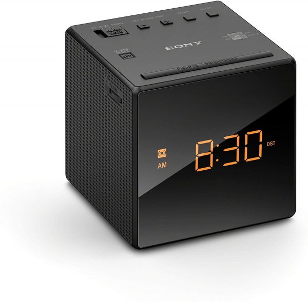 Rádio Relógio Sony ICF-C1 Portátil com Despertador - Preto