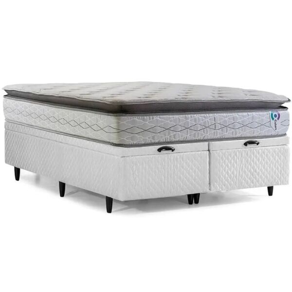 Conjunto Box-Colchão Herval Pocket Imperatore+Cama Queen 158
