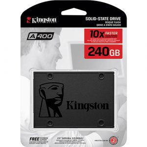 SSD Kingston A400 240GB - 500mb/s Leitura e 350mb/s Gravação - Sa400s37