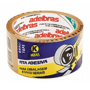 Fita Adesiva Marrom 48mmx45m Qualitape 4 Rolos Adelbras
