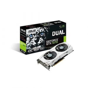 Placa de video asus geforce gtx 1070 oc 8gb ddr5 256bits - dual-gtx1070-o8g