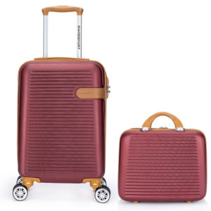 Mala De Viagem De Bordo + Frasqueira Swissport Abs Rodinha