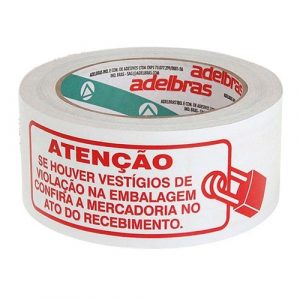 Fita Adesiva Polisil Lacre de Segurança 48mmx100m Adelbras