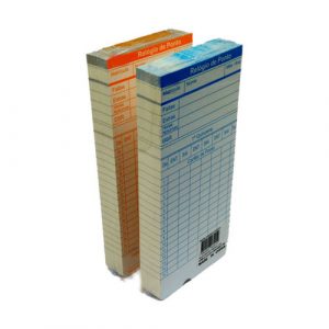 Cartão Ponto Relógio Cartográfico - 100 Und