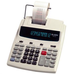 Calculadora de Mesa c/ Visor, Bobina e 12 Dígitos - MR6124 - Elgin
