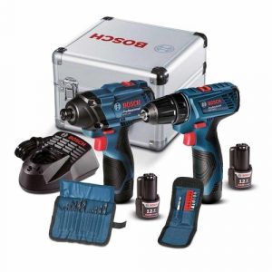Kit Bosch Furadeira E Parafusadeira Gsr 120-li + Chave De Impacto Gdr-120