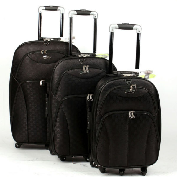 Kit Conjunto Mala P/viagem 360° Pequena Média Grande