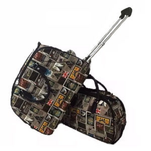 Kit Conjunto Mala De Rodinha + Bolsa Média Selo