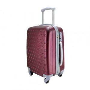 Mala viagem bordo bagagem de mão rodinhas 360º Vermelha Love Jacki Design