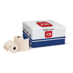 Bobina Pdv Térmica Palha 80x40 Job Uso Fiscal Ssi Caixa Com 30 Unidades - Palha