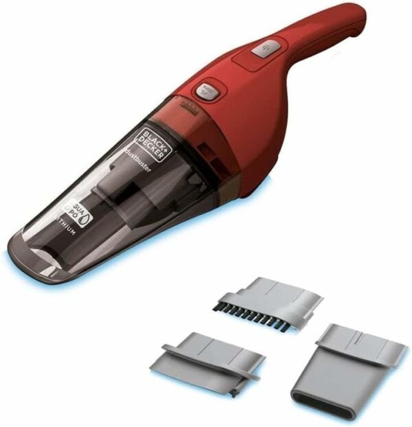 Black Decker Aspirador de Pó e Àgua Portátil Vermelho Modelo APB3600 Bateria de 3,6V - Imagem 2