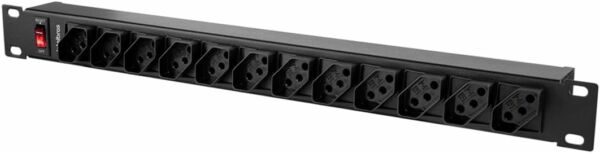 Filtro de Linha para Rack 19" Protetor Eletrônico Intelbras 12 Tomadas Preto - Imagem 4
