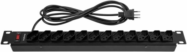 Filtro de Linha para Rack 19" Protetor Eletrônico Intelbras 12 Tomadas Preto - Imagem 5