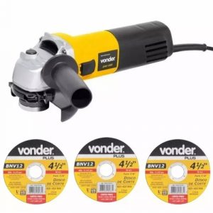 Esmerilhadeira Lixadeira 4.1/2 650w Vonder Eav 650 3 Discos