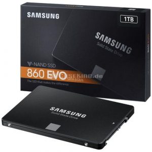 SSD - 2,5pol / SATA3 - 1.000GB (1TB) - Samsung 860 EVO - MZ-76E1T0B / MZ-76E1T0E