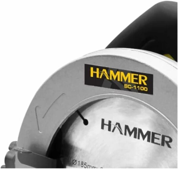 Serra Circular Hammer 1100w 185mm 100% Rolamentada 127v SC1100 - Imagem 4