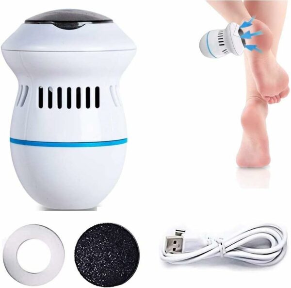 Removedor Calosidade Recarregavel Calos Limpeza Vacuo Pedicure Eletronico