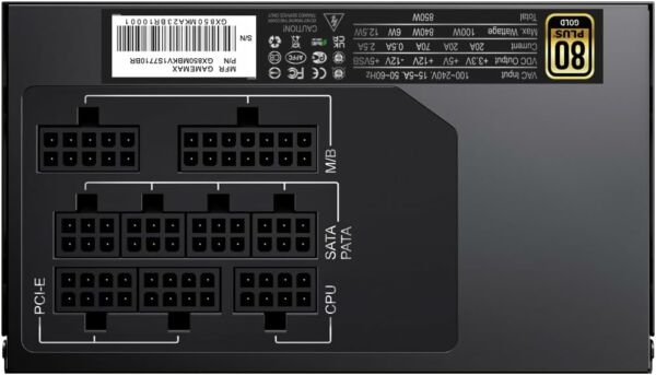Fonte de Alimentação ATX Gamemax 850w GX850 80 Plus Gold Preta - Imagem 2