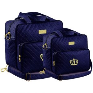 Bolsa Maternidade Bebê Azul Marinho Plike Baby