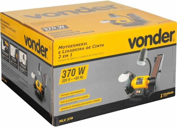 Moto Esmeril e Lixadeira de Cinta 370W 2 em 1 - MLV370 - Vonder (220V) - Imagem 5