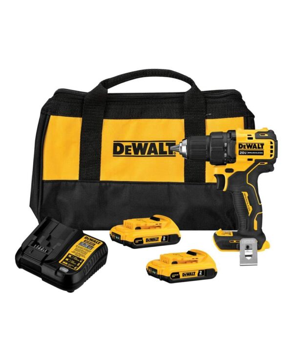 Parafusadeira e Furadeira Impacto 1/2 Pol. Bateria 20V 1,3 Ah Lítio Bivolt 2 Bat , DeWalt