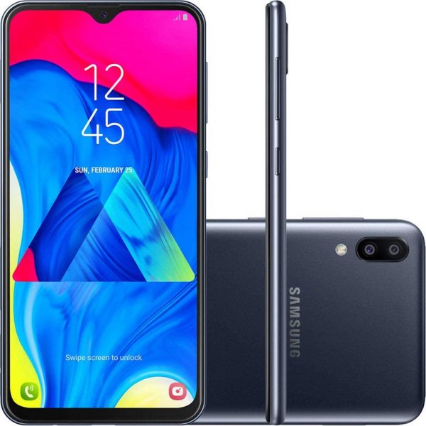 Smartphone Samsung Galaxy M10 32GB Dual Chip Android 9.0 Tela 6,2" Octa-Core 4G Câmera 13+5MP - Azul 1