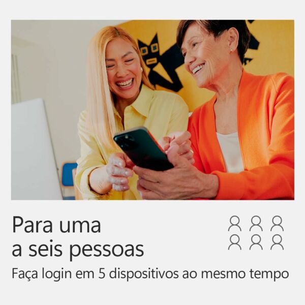Microsoft Office 365 Family Office 365 Apps 1TB na Nuvem Até 6 Usuários Assinatura Anual Nova Versão - Imagem 4
