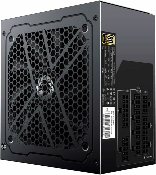 Fonte de Alimentação ATX Gamemax 850w GX850 80 Plus Gold Preta - Imagem 7